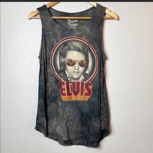 **ISO**Lucky Brand graphic band Tee Elvis L or XL